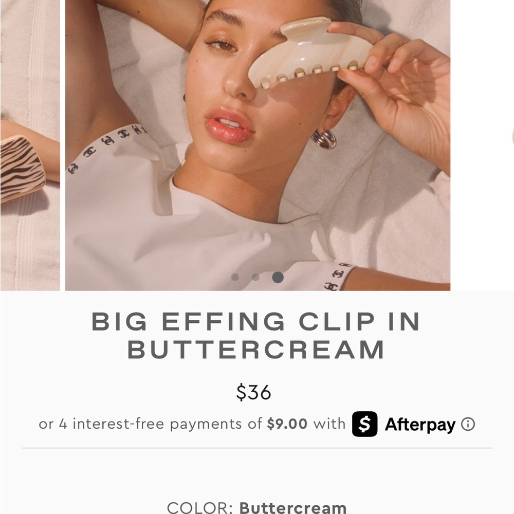 Emi Jay Big Effing Clip in Buttercream